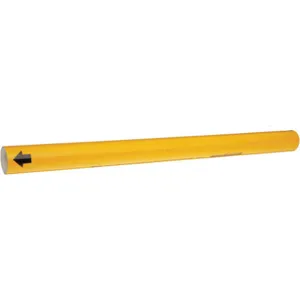 BRADY 42304 Pipe Marker (blank) Yellow | AD4DCA 41F358