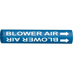 BRADY 4296-G Pipe Marker Blower Air Blue 8 To 9-7/8 In | AE4KZW 5LFX7