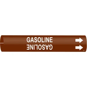 BRADY 4323-A Pipe Marker Gasoline | AF8CNW 24VJ22