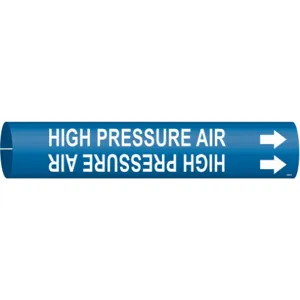 BRADY 4329-A Pipe Marker High Pressure Air | AF8CPT 24VJ42