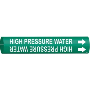 BRADY 4332-A Pipe Marker High Pressure Water | AF8CQE 24VJ53