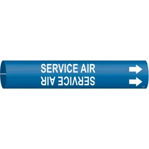 BRADY 4361-B Pipe Marker Service Air | AF8CVE 24VK47