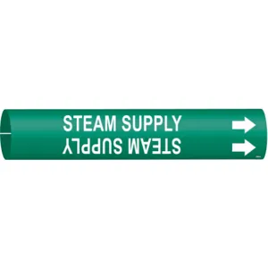 BRADY 4366-B Pipe Marker Steam Supply | AF8CVX 24VK63