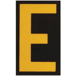 BRADY 5000-E Reflective Numbers And Letters E - Pack Of 25 | AA6RKL 14R223