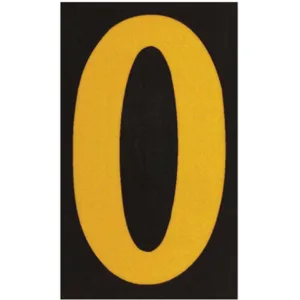 BRADY 5000-O Reflective Numbers And Letters O - Pack Of 25 | AA6RKX 14R233