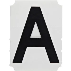 BRADY 5010-A Letter Label A PK10 | AH2CCA 24UZ83