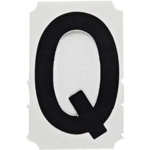 BRADY 5180-Q Letter Label Q PK10 | AH2CHC 24VA98