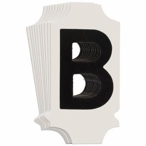 BRADY 5010P-B Numbers And Letters Labels, 1 Inch Character Height, Non-Reflective, Gothic, Black, 10 PK | CT3DAK 800N11
