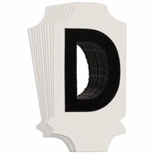 BRADY 5010P-D Numbers And Letters Labels, 1 Inch Character Height, Non-Reflective, Gothic, Black, 10 PK | CT3DAE 800N13