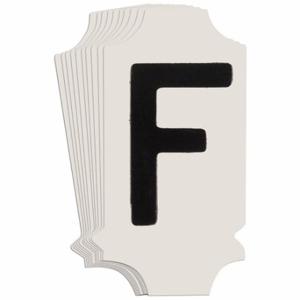 BRADY 5010P-F Numbers And Letters Labels, 1 Inch Character Height, Non-Reflective, Gothic, Black, 10 PK | CT3BWY 800N15