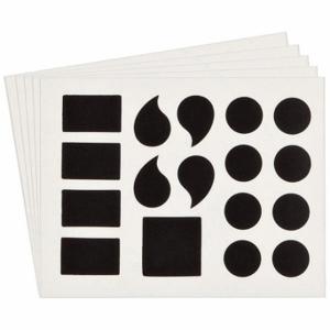 BRADY 5010P-PUN Zahlen- und Buchstabenetiketten, 1 Zoll Zeichenhöhe, nicht reflektierend, Gothic, Schwarz, 10 PK | CT3DAG 800N26