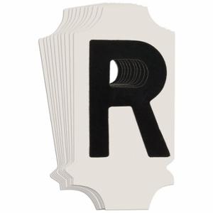 BRADY 5010P-R Numbers And Letters Labels, 1 Inch Character Height, Non-Reflective, Gothic, Black, 10 PK | CT3BZW 800N28