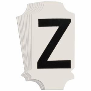 BRADY 5010P-Z Numbers And Letters Labels, 1 Inch Character Height, Non-Reflective, Gothic, Black, 10 PK | CT3BWW 800N36