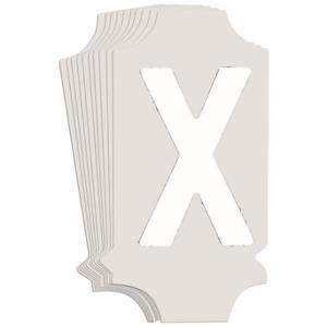 BRADY 5040P-X Numbers And Letters Labels, 1 Inch Character Height, Non-Reflective, Gothic, White, 10 PK | CT3GMB 800N65