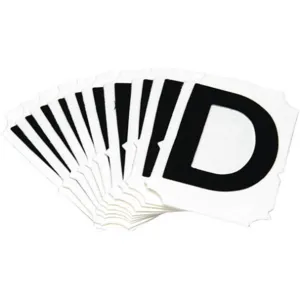 BRADY 5050-D Letter Identification Card D - Pack Of 10 | AD9JRT 4T747