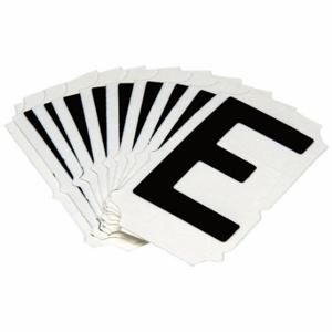 BRADY 5050P-E Numbers And Letters Labels, 2 Inch Character Height, Non-Reflective, Gothic, Black, 10 PK | CT3GVU 800N85