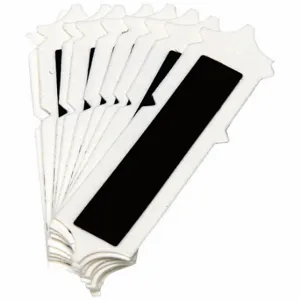 BRADY 5050P-I Numbers And Letters Labels, 2 Inch Character Height, Non-Reflective, Gothic, Black, 10 PK | CT3GVA 800N89