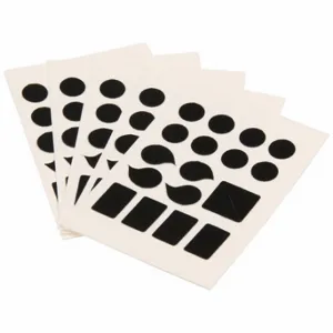 BRADY 5050P-PUN Numbers And Letters Labels, 2 Inch Character Height, Non-Reflective, Gothic, Black, 10 PK | CT3GWT 800N97