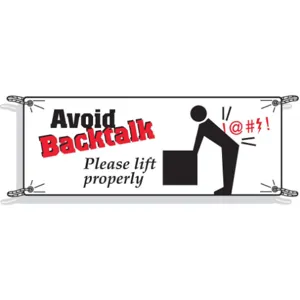 BRADY 50908 Safety Banner 42 x 120in Vinyl Eng | AE2TGF 4ZH03