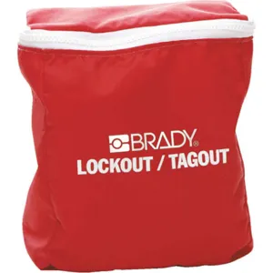 BRADY 50979 Lockout Pouch Unfilled Red | AA7GZE 15Y556