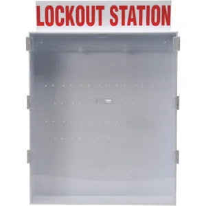 BRADY 50996 Lockout Station Unfilled Red/white | AA7HAV 15Y596