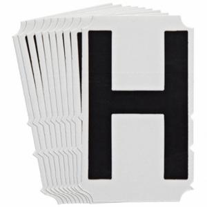BRADY 5100P-H Numbers And Letters Labels, 3 Inch Character Height, Non-Reflective, Gothic, Black, 10 PK | CT3HEC 800NG4