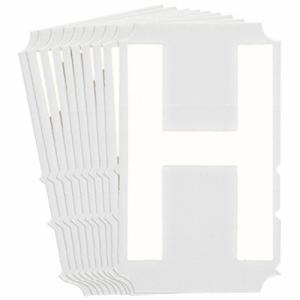 BRADY 5130P-H Numbers And Letters Labels, 3 Inch Character Height, Non-Reflective, Gothic, White, 10 PK | CT3HKZ 800NL2