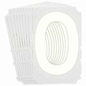 BRADY 5130P-O Numbers And Letters Labels, 3 Inch Character Height, Non-Reflective, Gothic, White, 10 PK | CT3HKU 800P77