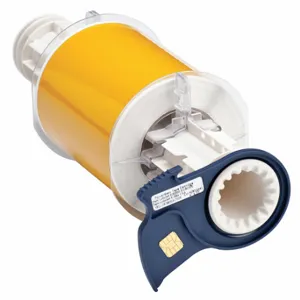 BRADY 51584 Continuous Label Roll, 4 Inch X 33 Ft, Reflective Reflective Tape, Yellow, Outdoor | CP2JPK 41F260