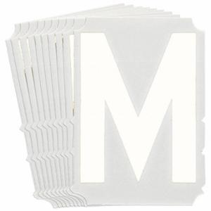 BRADY 5170P-M Numbers And Letters Labels, 4 Inch Character Height, Non-Reflective, Gothic, White, 10 PK | CT3HQQ 800P96