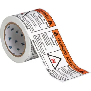 BRADY 52028 Arc Flash Protection Label - Pack Of 100 | AC3ZJU 2XU76