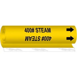 BRADY 5619-I Pipe Marker 400# Steam | AF8BQP 24VD21