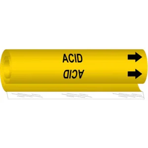 BRADY 5624-O Pipe Marker Acid | AF8BLP 24VC15