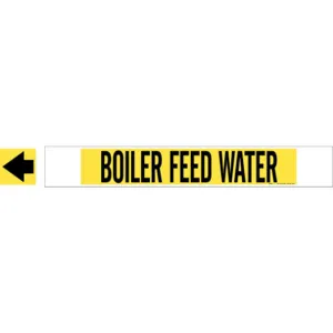 BRADY 5637-HPHV Pipe Marker Boiler Feed Water 8 Inch Or Greater | AA6MNT 14H765