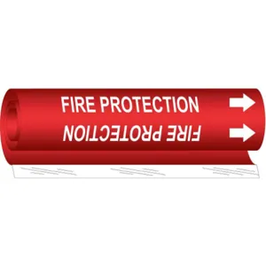 BRADY 5688-I Pipe Marker Fire Protection 1-1/2 To 2-3/8in | AA6MTA 14H842