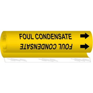 BRADY 5691-II Pipe Marker Foul Condensate 2-1/2 To 7-7/8in | AA6MTM 14H853