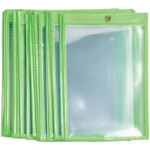 BRADY 56941 Shop Envelope 9 x 6 Inch Fluorescent Green Plastic - Pack Of 25 | AA7HHX 15Y762