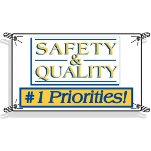 BRADY 56970 Safety Banner 3 x 5 Feet Vinyl | AD4CZJ 41F291