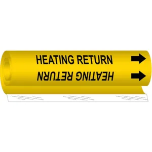 BRADY 5700-II Pipe Marker Heating Return | AF8BXX 24VE69