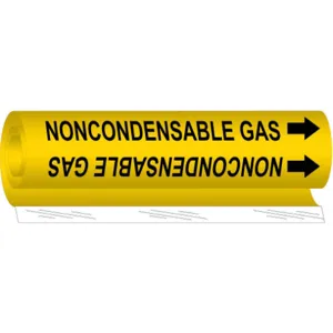 BRADY 5731-II Pipe Marker Noncondensable Gas | AF8BZB 24VE96