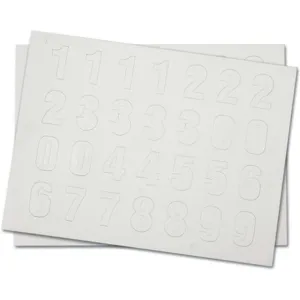 BRADY 57624 Magnetic Number Kit 0 Thru 9 - Pack Of 108 | AE4VKV 5MZ77