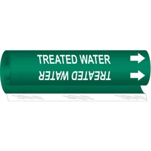 BRADY 5775-I Pipe Marker Treated Water | AF8BVJ 24VE10