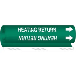 BRADY 5823-II Pipe Marker Heating Return | AF8BXY 24VE70