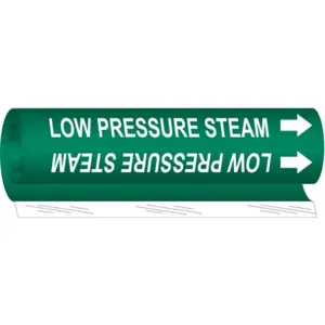 BRADY 5839-O Pipe Marker Low Pressure Steam | AF8BPD 24VC75