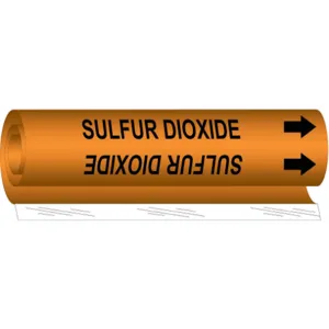 BRADY 5853-I Pipe Marker Sulfuric Acid | AF8BVH 24VE09