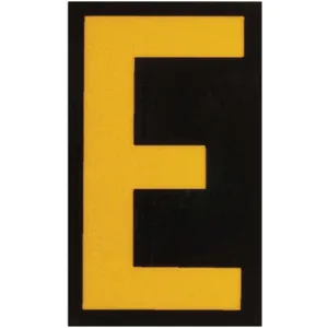 BRADY 5890-E Reflective Numbers And Letters E - Pack Of 25 | AA6TGY 14V781