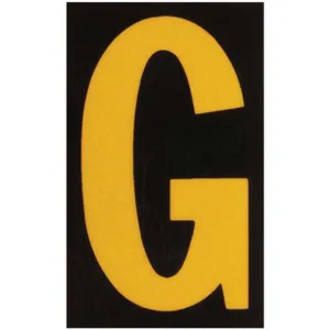 BRADY 5905-G Reflective Numbers And Letters G - Pack Of 25 | AA6TJR 14V822