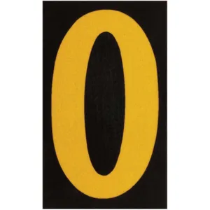 BRADY 5890-O Reflective Numbers And Letters O - Pack Of 25 | AA6THJ 14V791