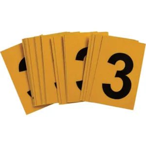 BRADY 5920-3 Number Label 3 1-1/2 Inch Height x 1 Inch Width PK25 | AH3KAU 32MJ28