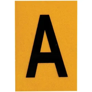 BRADY 5920-A Letter Label 1 Inch Height Character PK25 | AG9KNN 20TC82